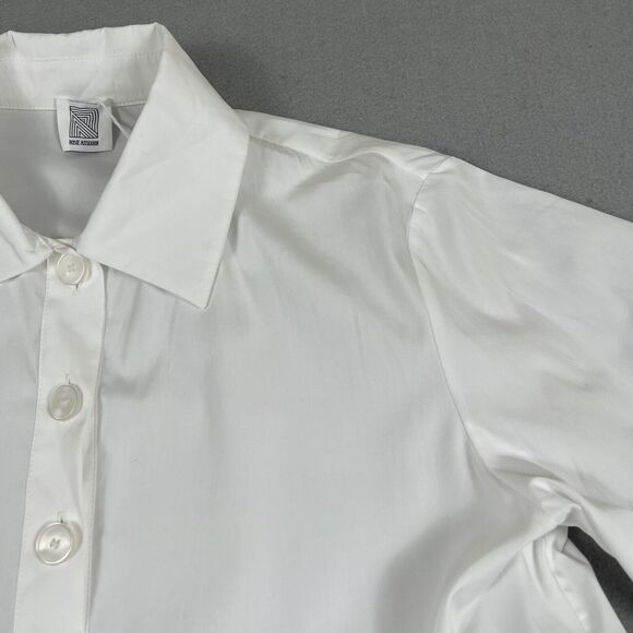 Rosie Assoulin Unella Dress Women’s 2 White Midi Convertible Bell Collared‎ - Picture 4 of 16